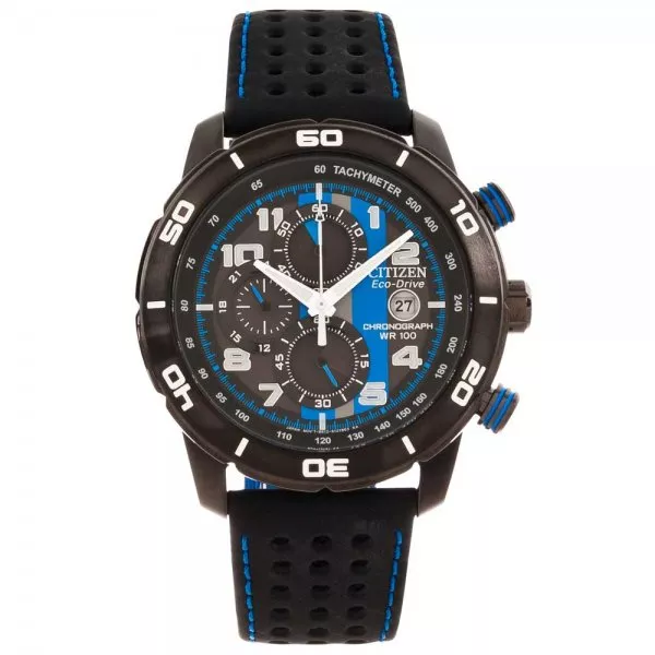 CITIZEN PRIMO Eco-Drive クロノグラフ 腕時計 【美品】 Ecommerce platform - Citizen Men's 'Eco-Drive' Primo Black/ Blue